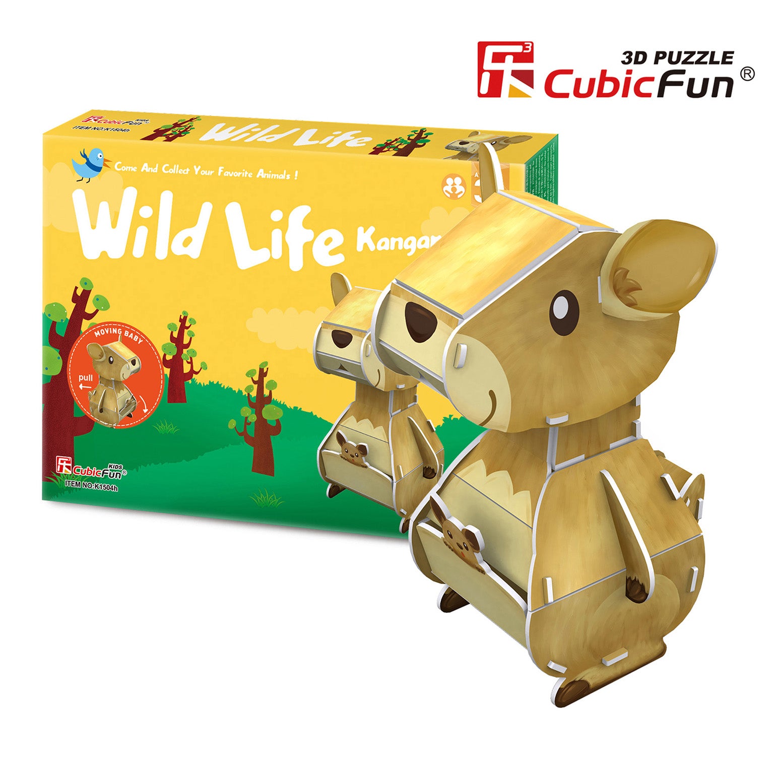 Wild Life Series - Kangaroo, 3D Puzzle