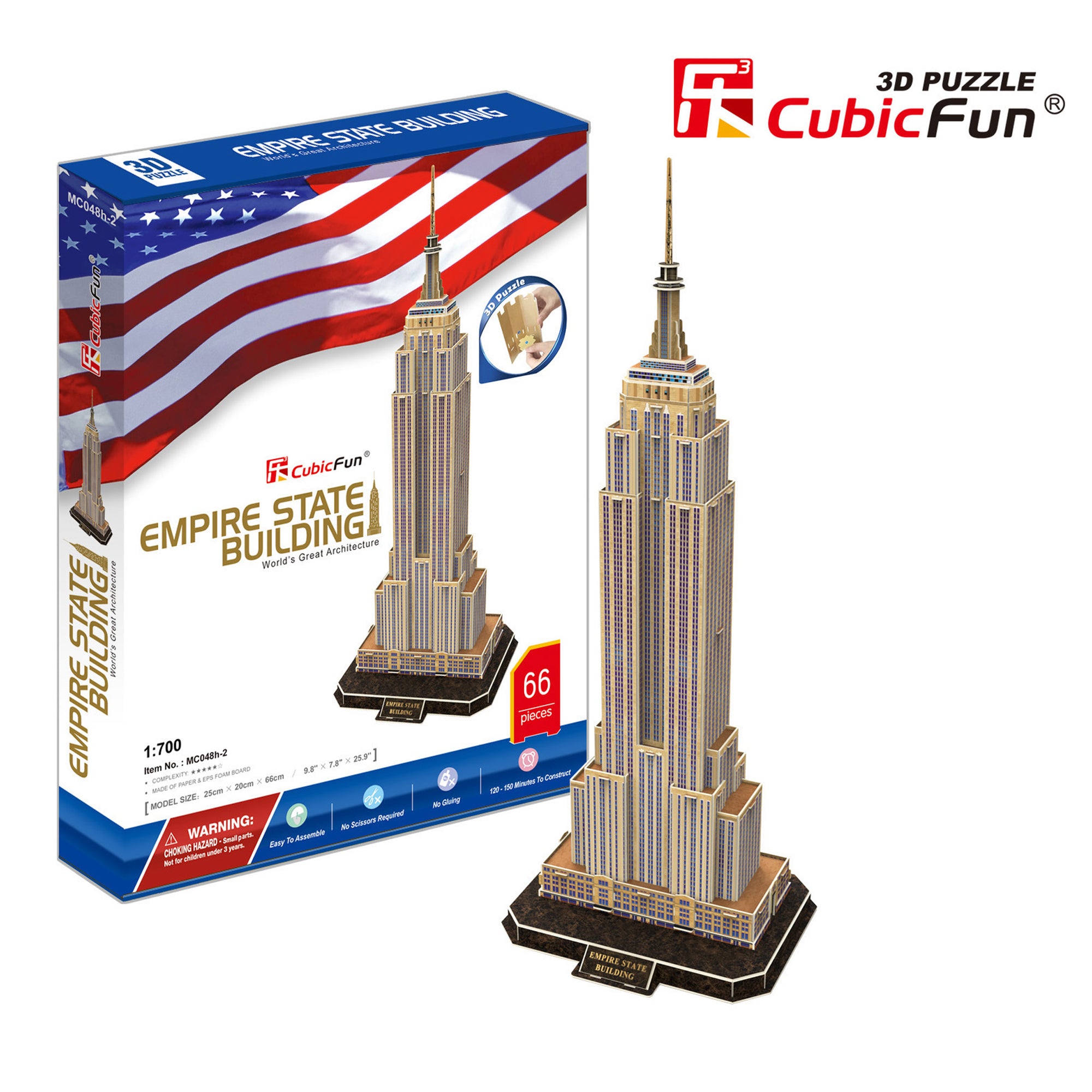 Empire State Building, 66pc 3D Puzzle