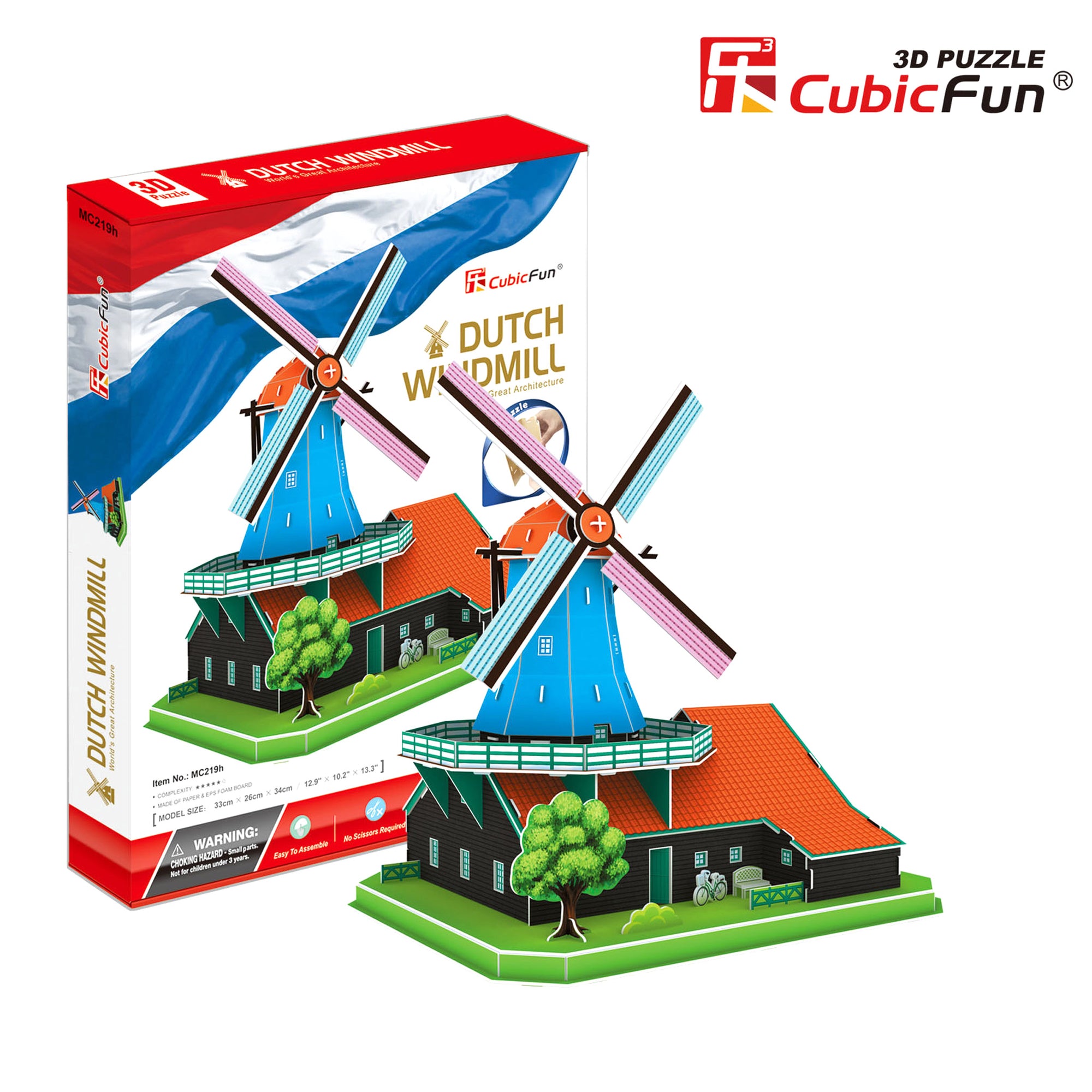 Dutch Windmill, 71pc 3D Puzzle