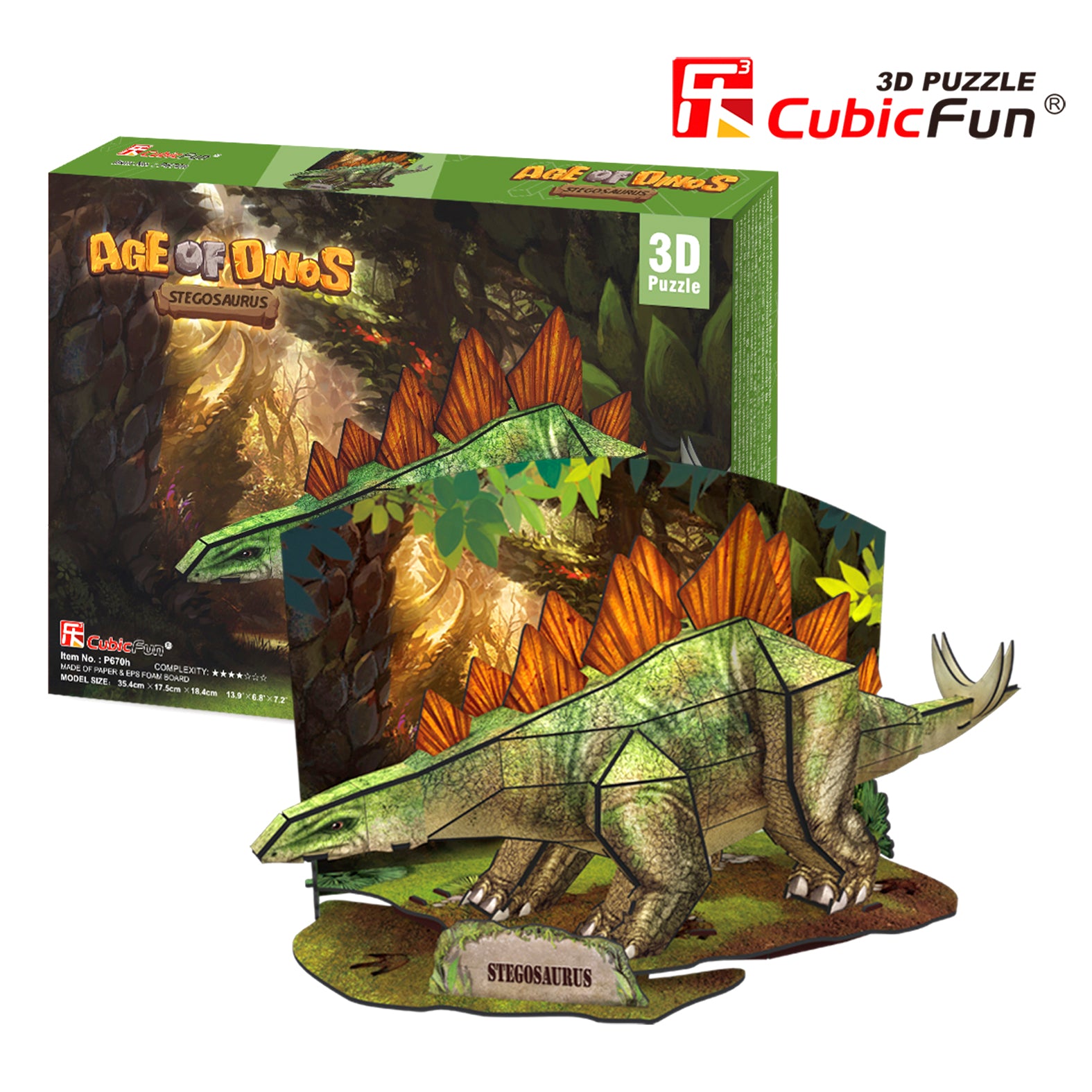 Age of Dinos - Stegosaurus, 3D Puzzle