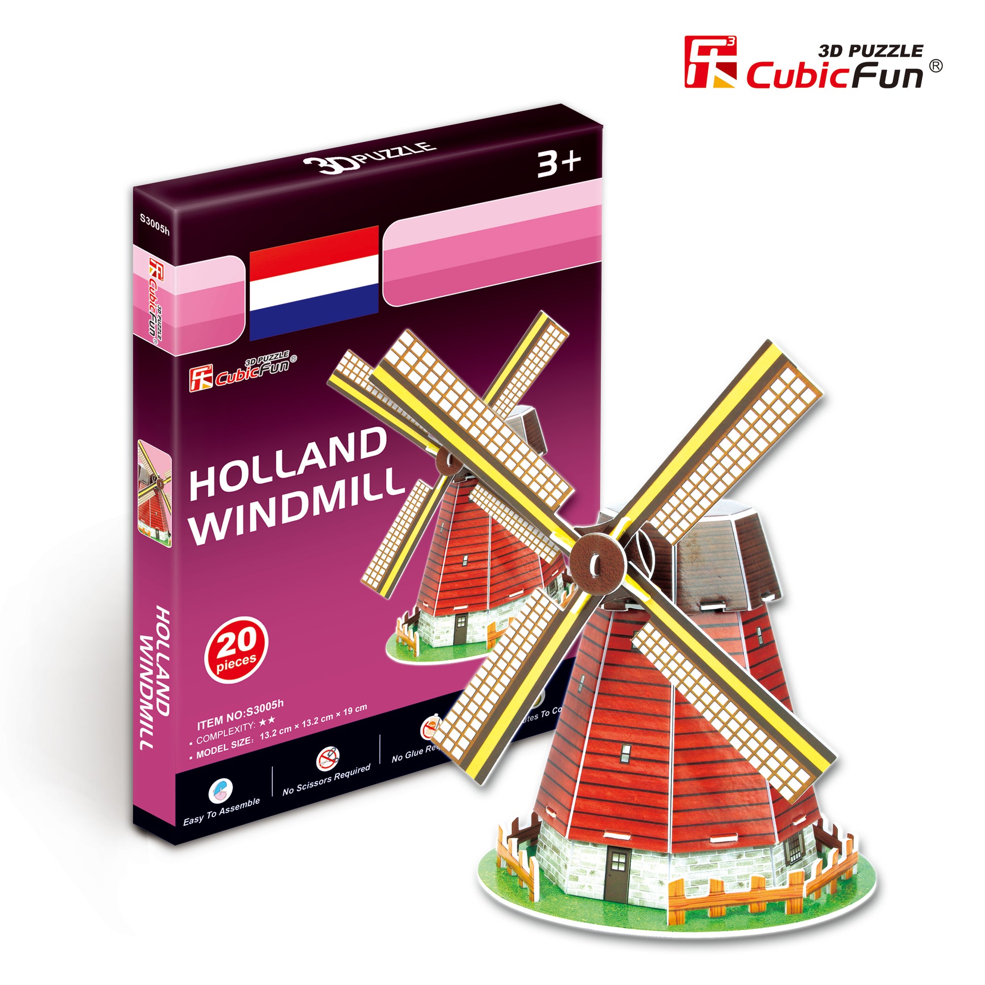 Dutch Windmill, 20pc 3D Puzzle