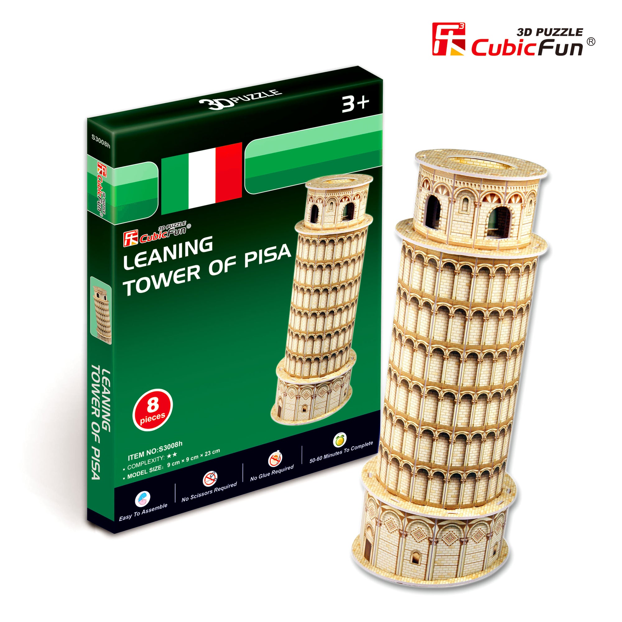 Tower of Pisa, 8pc 3D Puzzle