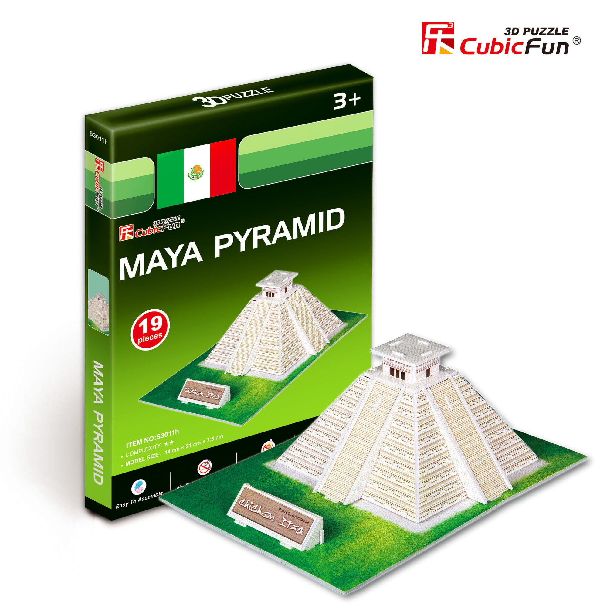 Maya Pyramid, 19pc 3D Puzzle