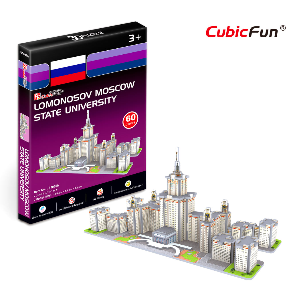 Lomonosov Moscow State University, 60pc 3D Puzzle Fun - Decor