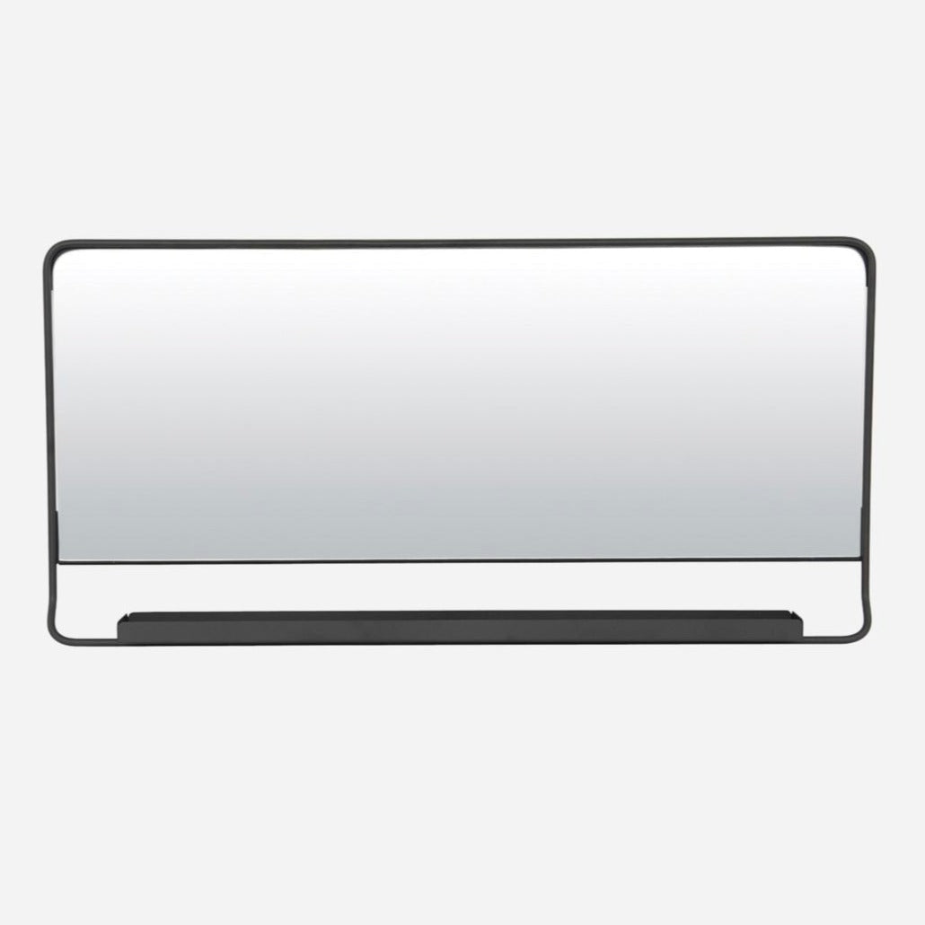 CHIC Mirror w/Shelf | Black by HOUSE DOCTOR (house-doctor-mirror-w-shelf-chic-black-ph0801)