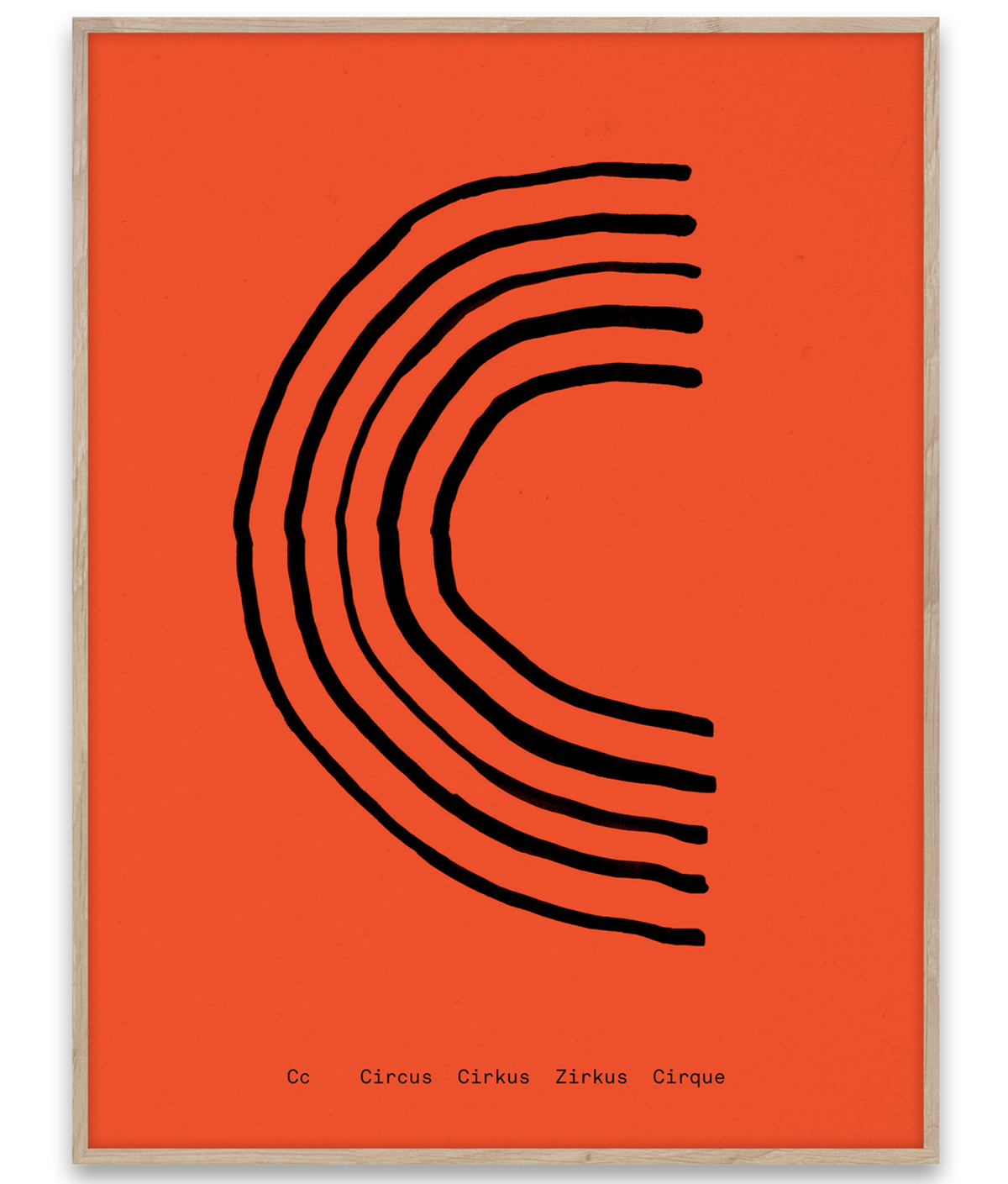 Alphabet Spaghetti by ATWTP - C Print by PAPER COLLECTIVE (paper-collective-alphabet-poster-print-c-print)