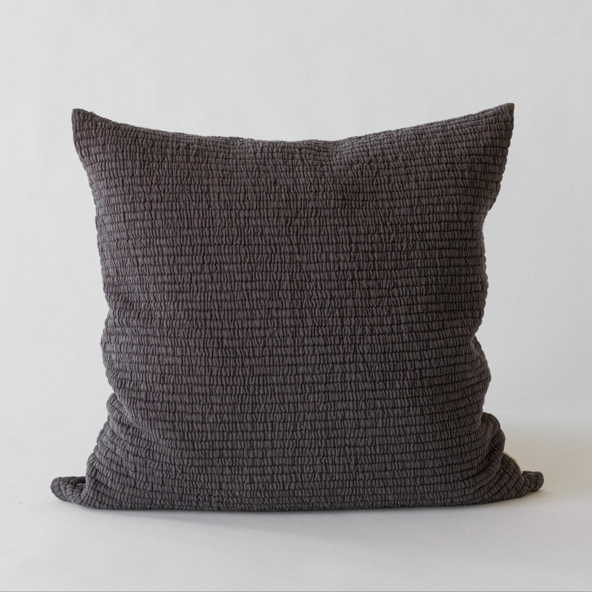 BRICK Cushion Cover 50X50 | Charcoal by TELL ME MORE (tell-me-more-brick-cushion-cover-50x50-charcoal)