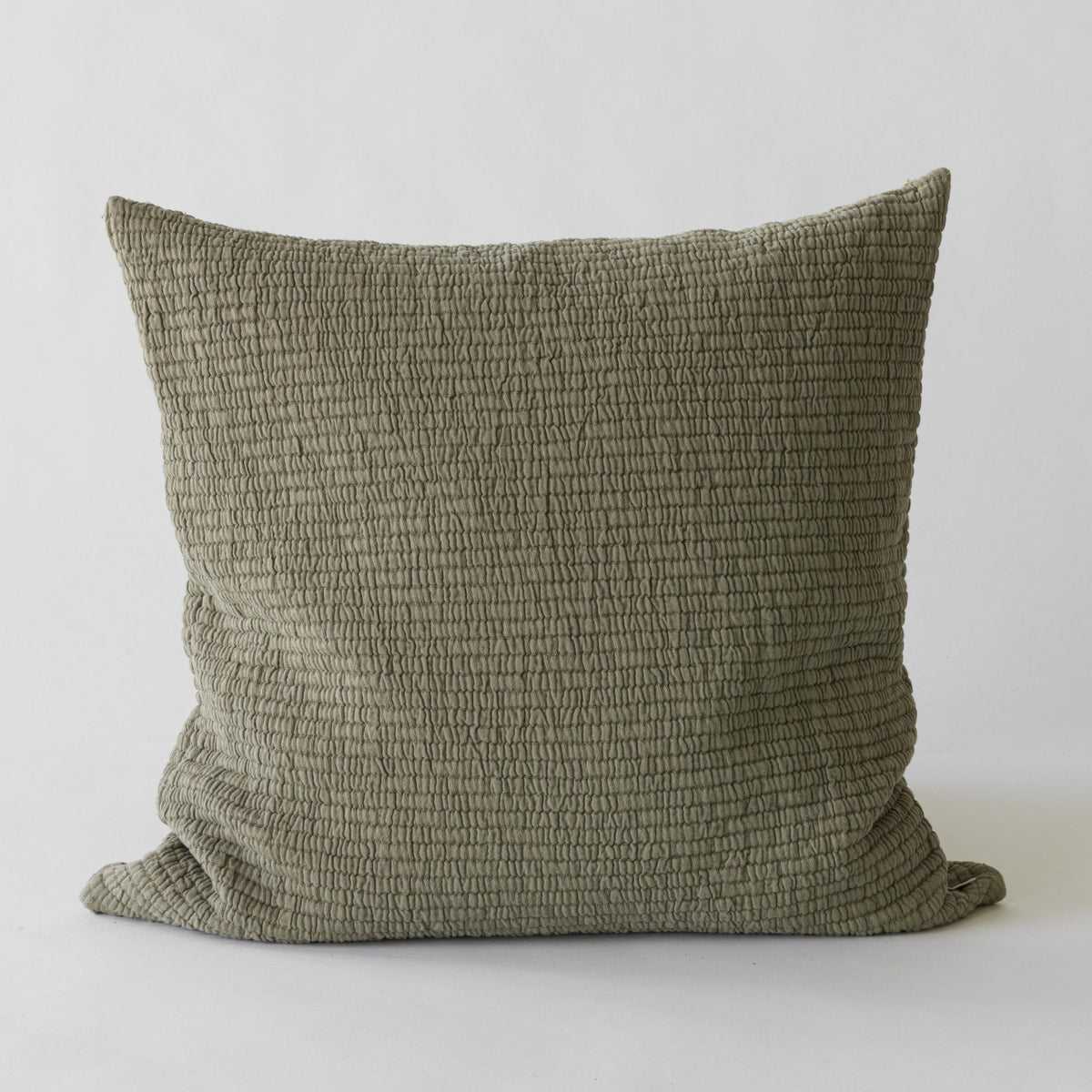 BRICK Cushion Cover 50X50 | Olive by TELL ME MORE (tell-me-more-brick-cushion-cover-50x50-colours-olive)