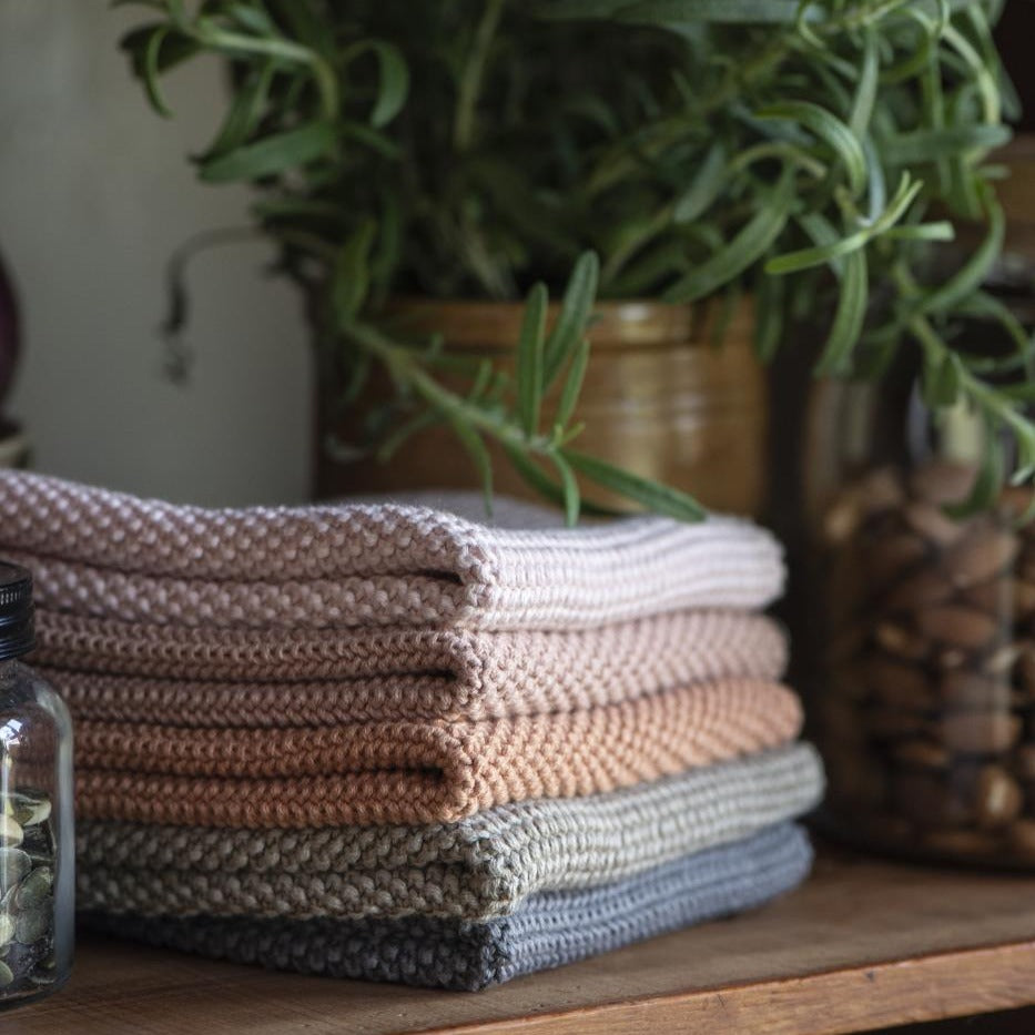 MYNTE Dish Cloth | Faded Rose by IB LAURSEN (ib-laursen-dish-cloth-mynte-faded-rose-knitted)