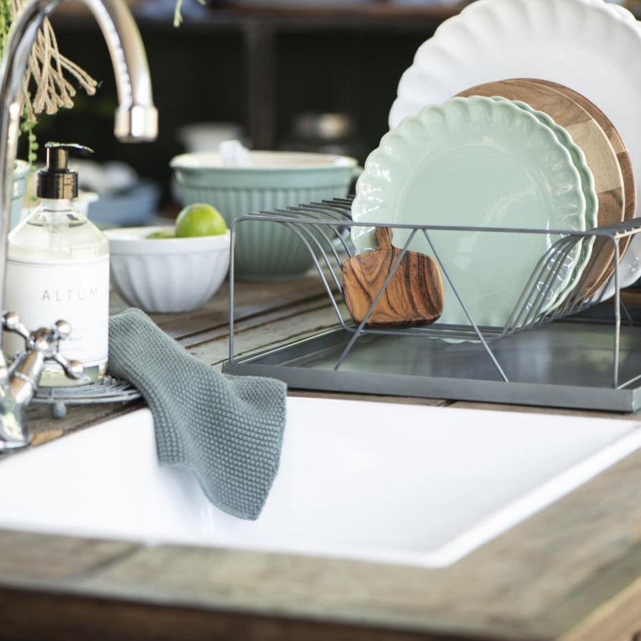 MYNTE Dish Cloth | Moss Green by IB LAURSEN (ib-laursen-dish-cloth-mynte-moss-greeen-knitted)