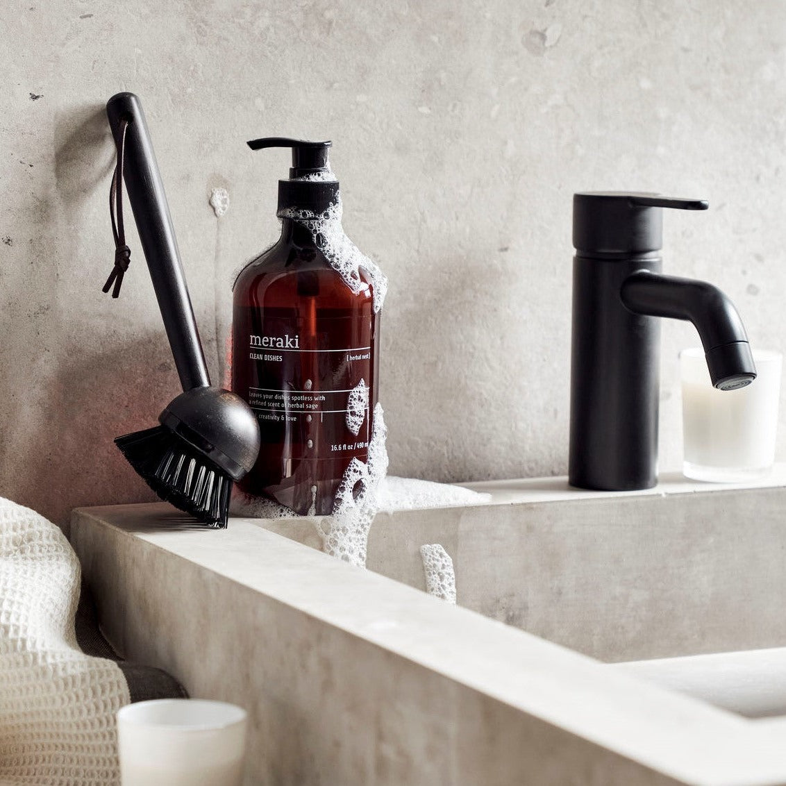 Dish Wash Essentials Gift Set - Herbal Nest by MERAKI (meraki-gift-box-herbal-nest-dish-wash-essentials)