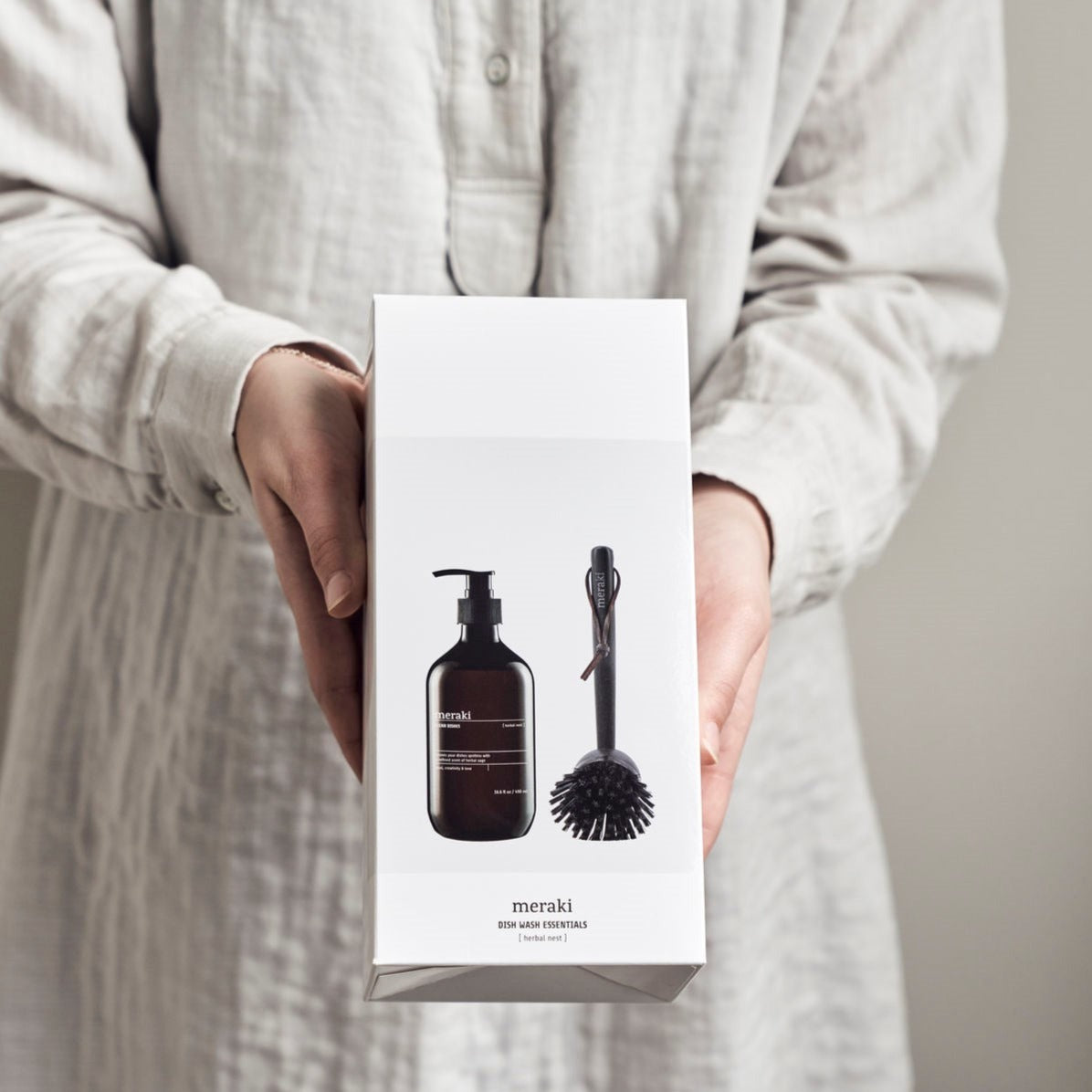 Dish Wash Essentials Gift Set - Herbal Nest by MERAKI (meraki-gift-box-herbal-nest-dish-wash-essentials)