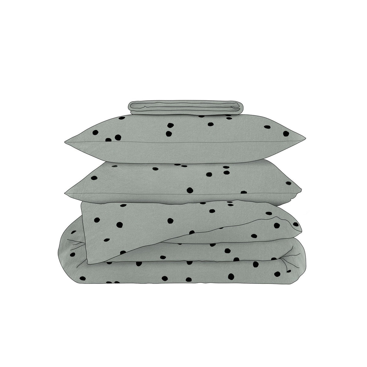 Pillowcase Odette - Brume by La Cerise Sur Le Gateau (la-cerise-sur-la-gateau-pillow-case-odette-brume-50)