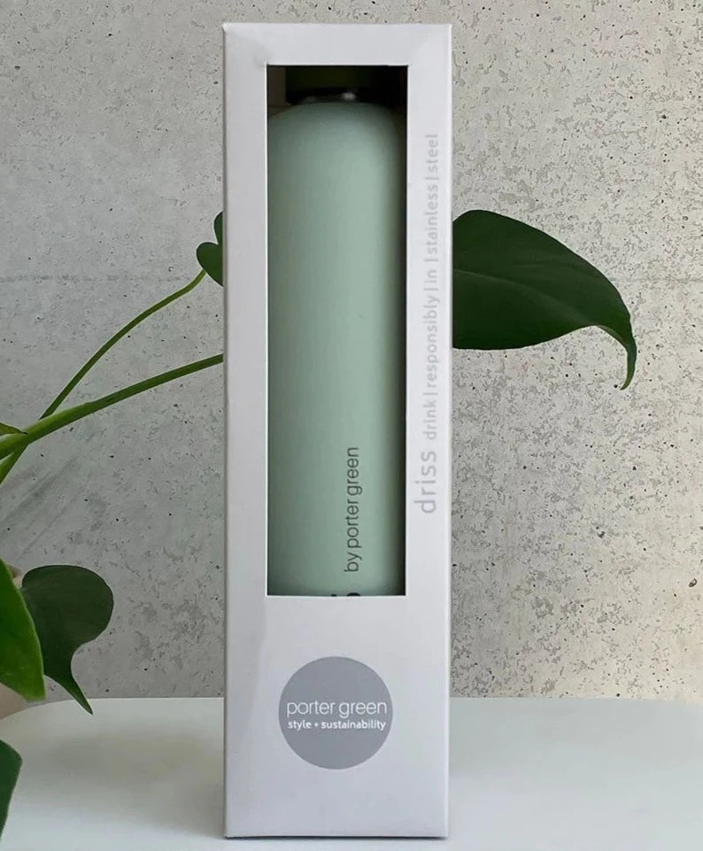 DRISS Insulated Stainless Steel Bottle | Moss+Olive by PORTER GREEN (driss-insulated-stainless-steel-bottle-moss-olive)