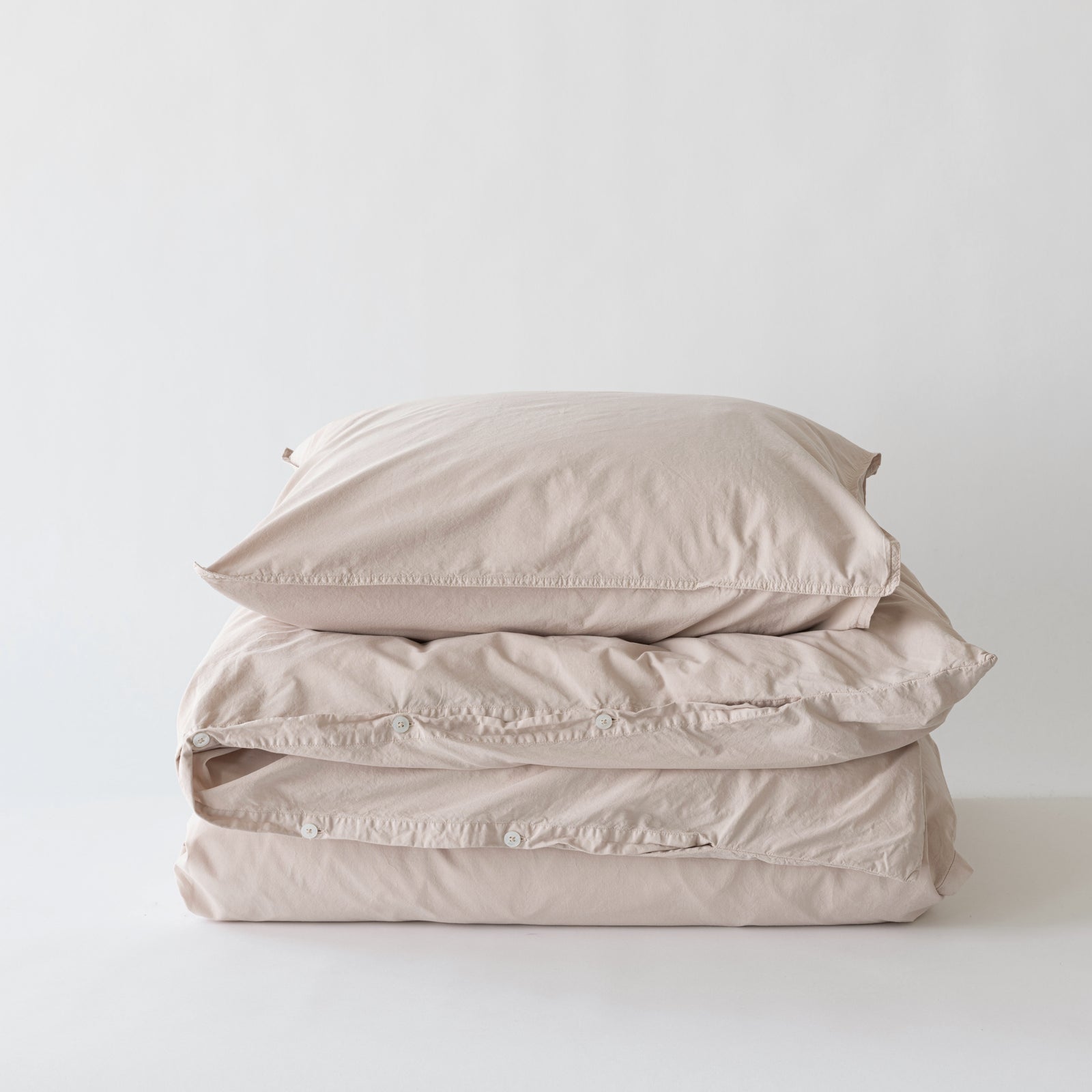 Cotton Duvet Cover 150X200 | Shell by TELL ME MORE (tell-me-more-duvet-cover-cotton-150x200-colour-shell)