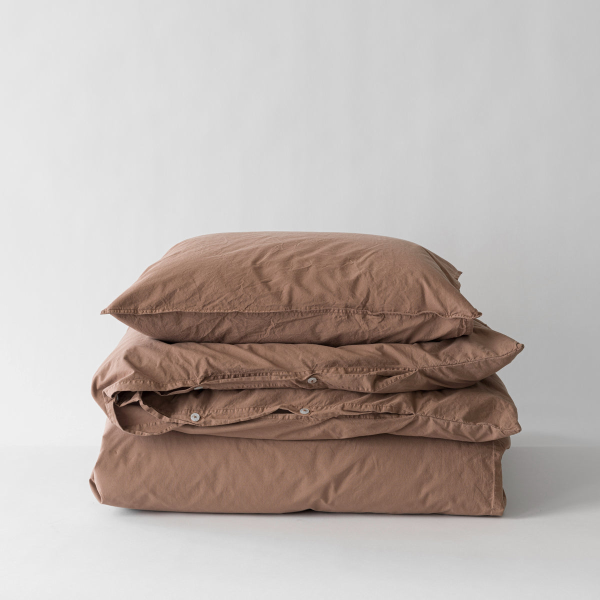 Cotton Duvet Cover 150X200 | Tan by TELL ME MORE (tell-me-more-duvet-cover-cotton-150x200-colour-tan)