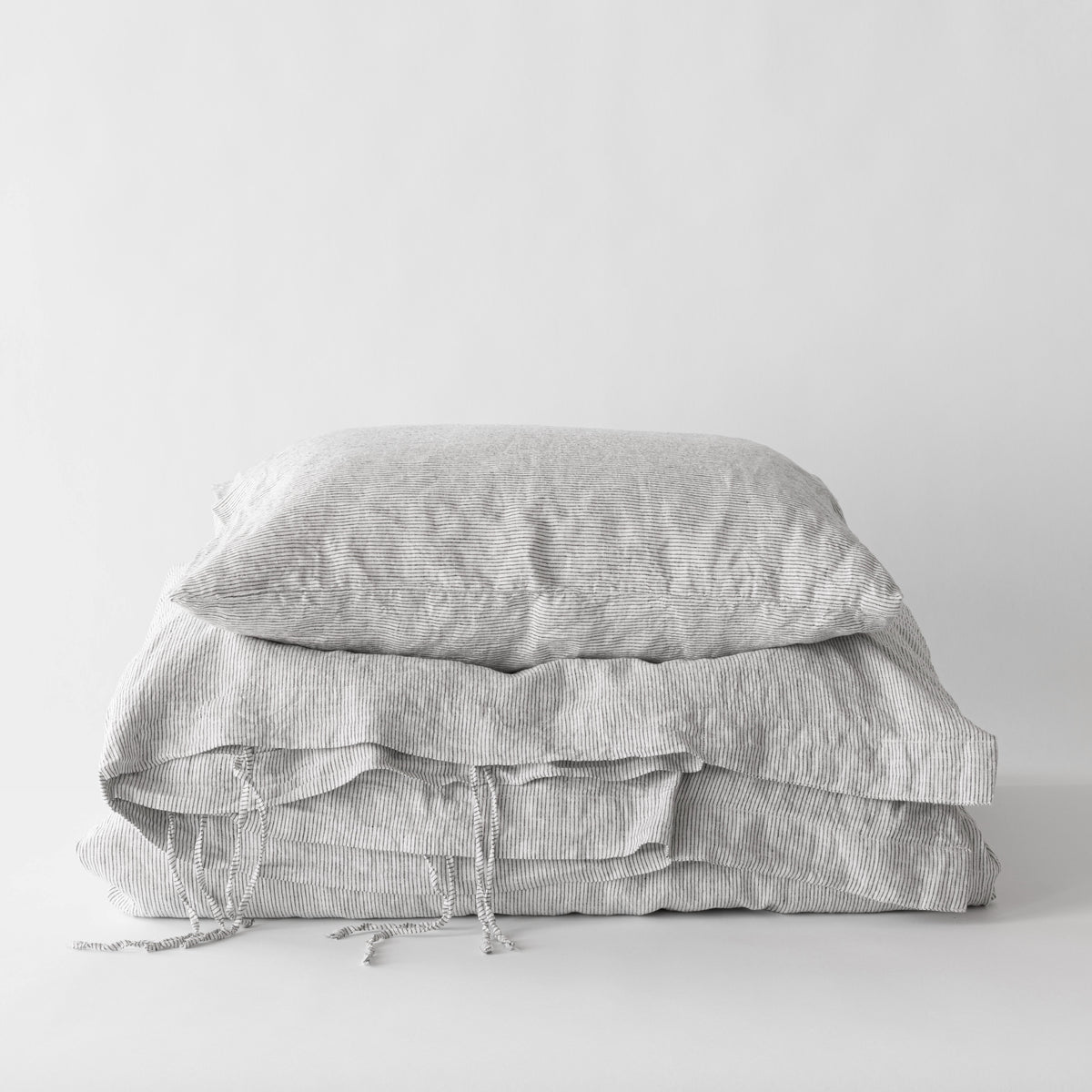 Linen Duvet Cover 150X200 | Pinstripe by TELL ME MORE (tell-me-more-duvet-cover-linen-150x200-colour-pinstripe)