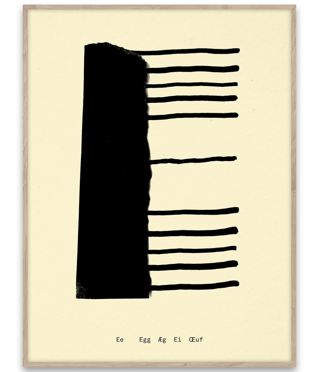 Alphabet Spaghetti by ATWTP - E Print by PAPER COLLECTIVE (paper-collective-alphabet-poster-print-e-print)