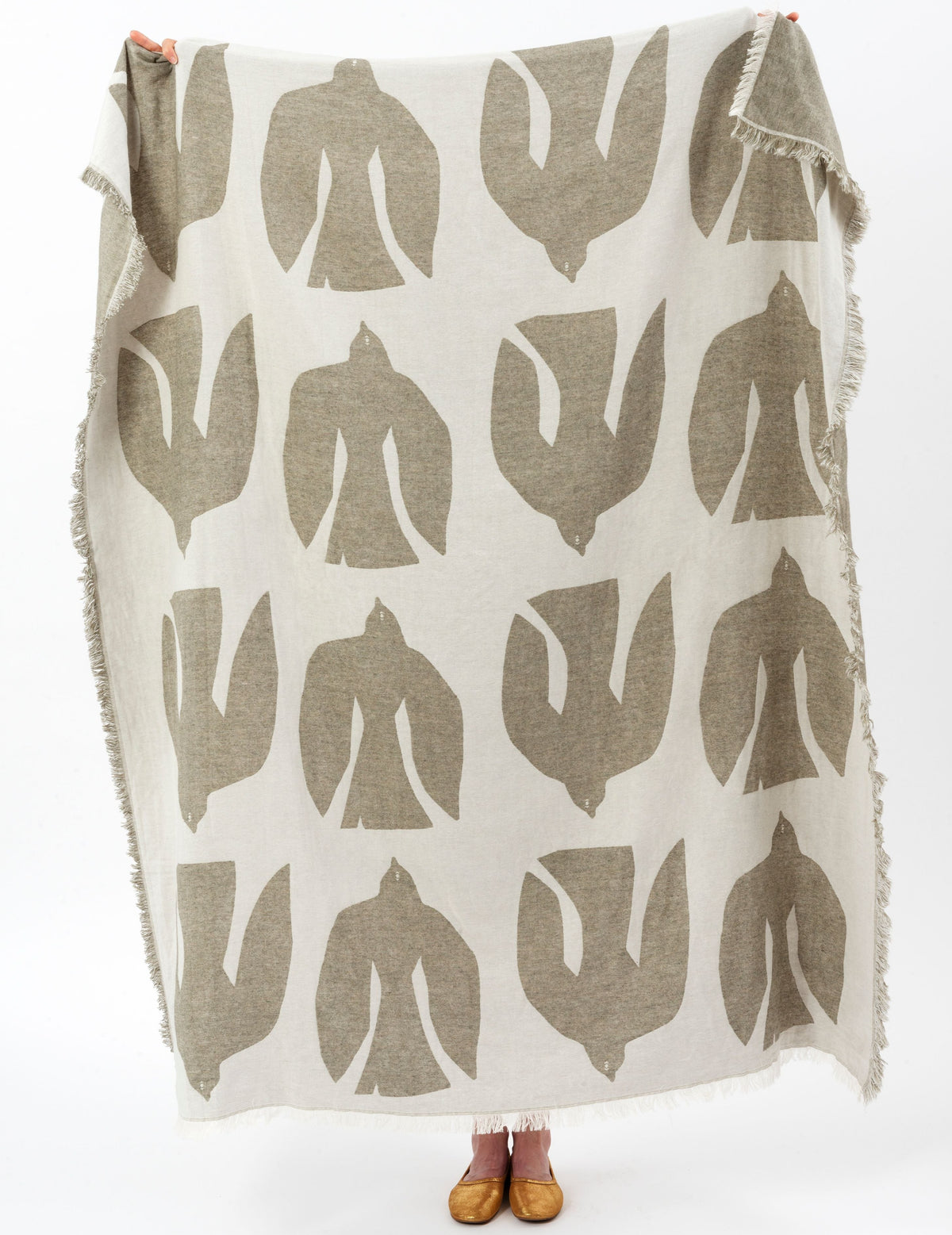 EARLY BIRD Throw | Olive by BRITA (brita-early-bird-throw-olive)