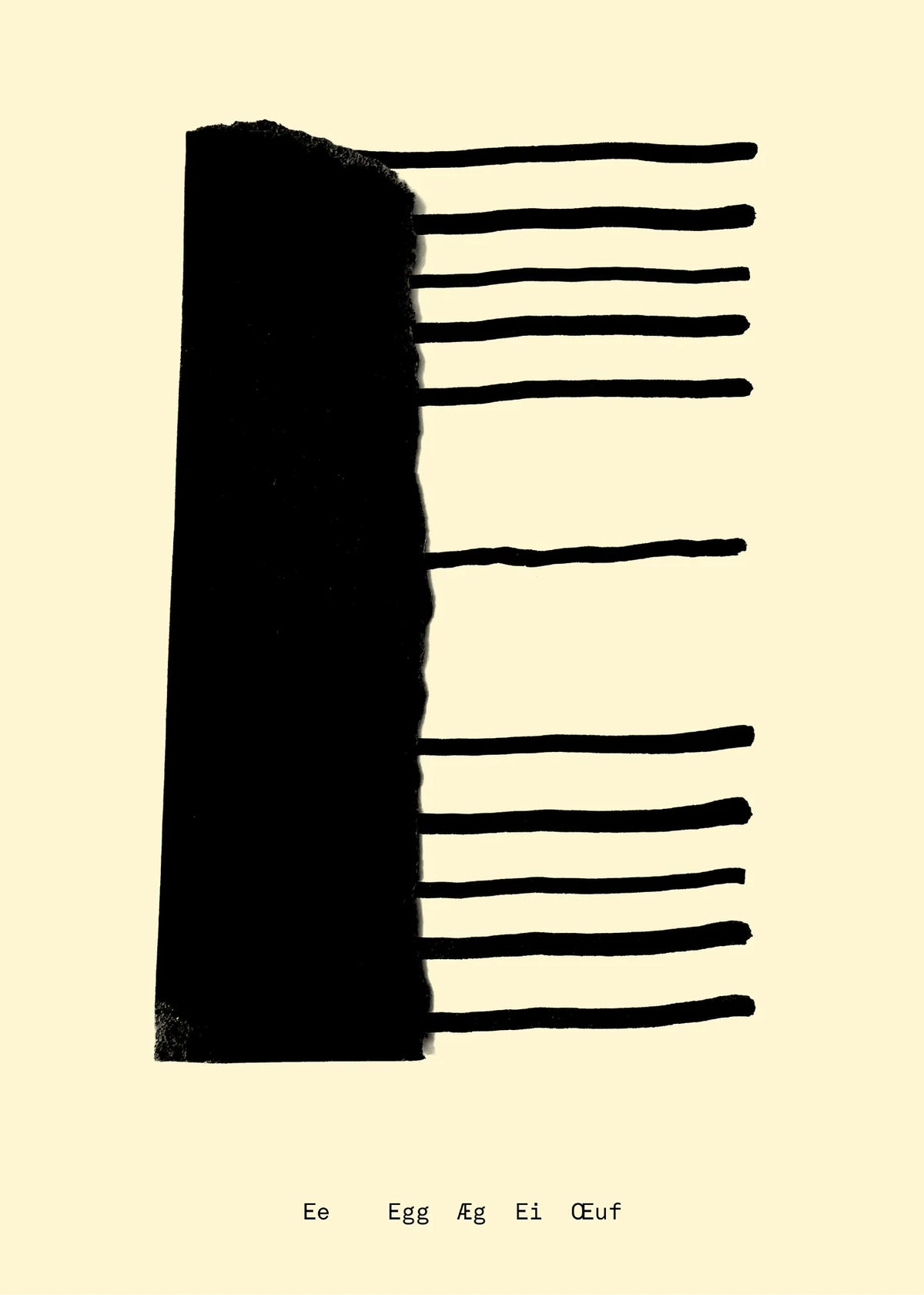 Alphabet Spaghetti by ATWTP - E Print