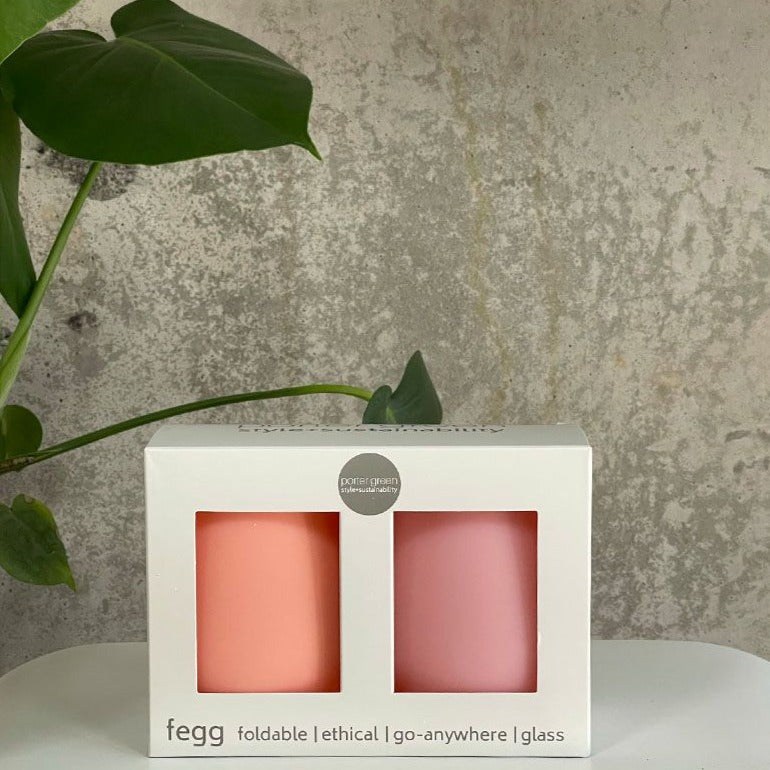 FEGG Silicone Tumblers - Peach/Petal