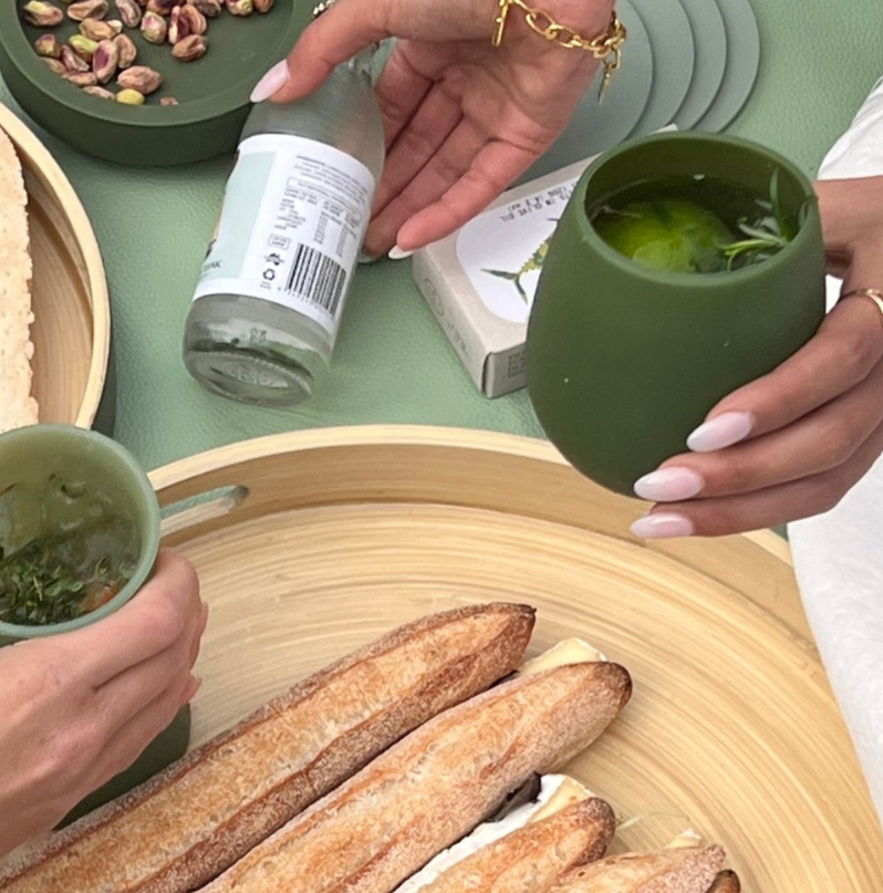 FEGG Silicone Tumblers | Sage+Olive by PORTER GREEN (fegg-unbreakable-silicone-tumblers-sage-olive)