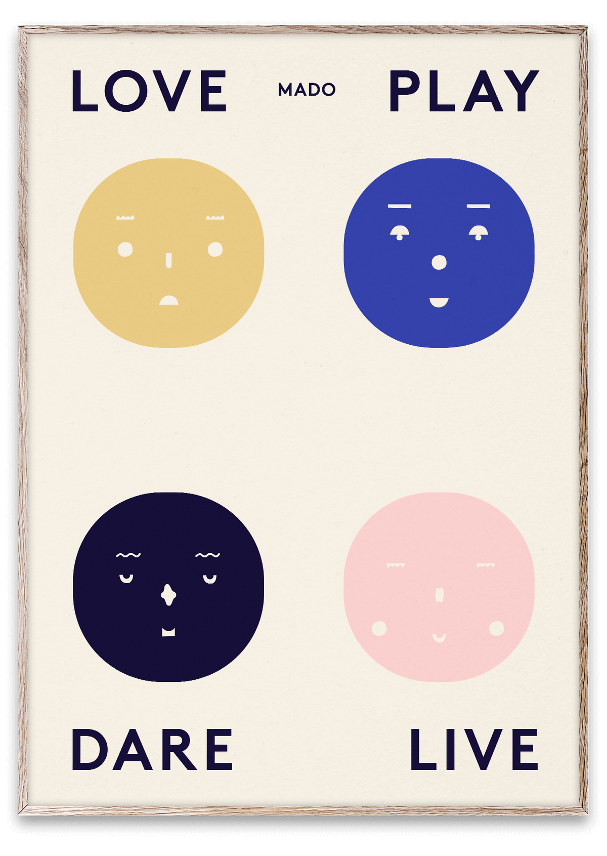 FOUR FEELINGS by ATWTP/Mado by PAPER COLLECTIVE (paper-collective-four-feelings-print)