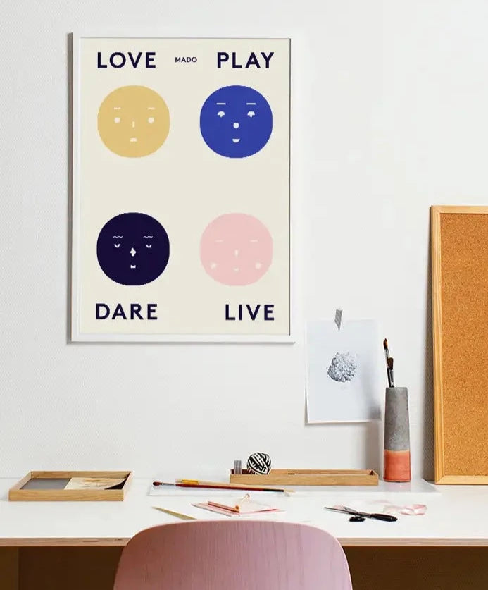 FOUR FEELINGS by ATWTP/Mado by PAPER COLLECTIVE (paper-collective-four-feelings-print)