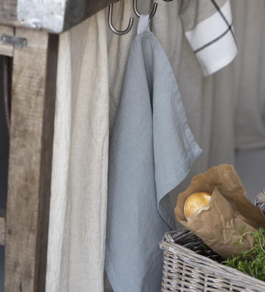 FREJA Cotton/Linen Tea Towel | Mint Green