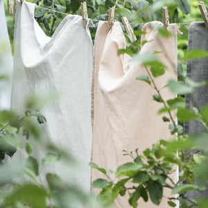 FREJA Linen/Cotton Tea Towel | Rose Shadow