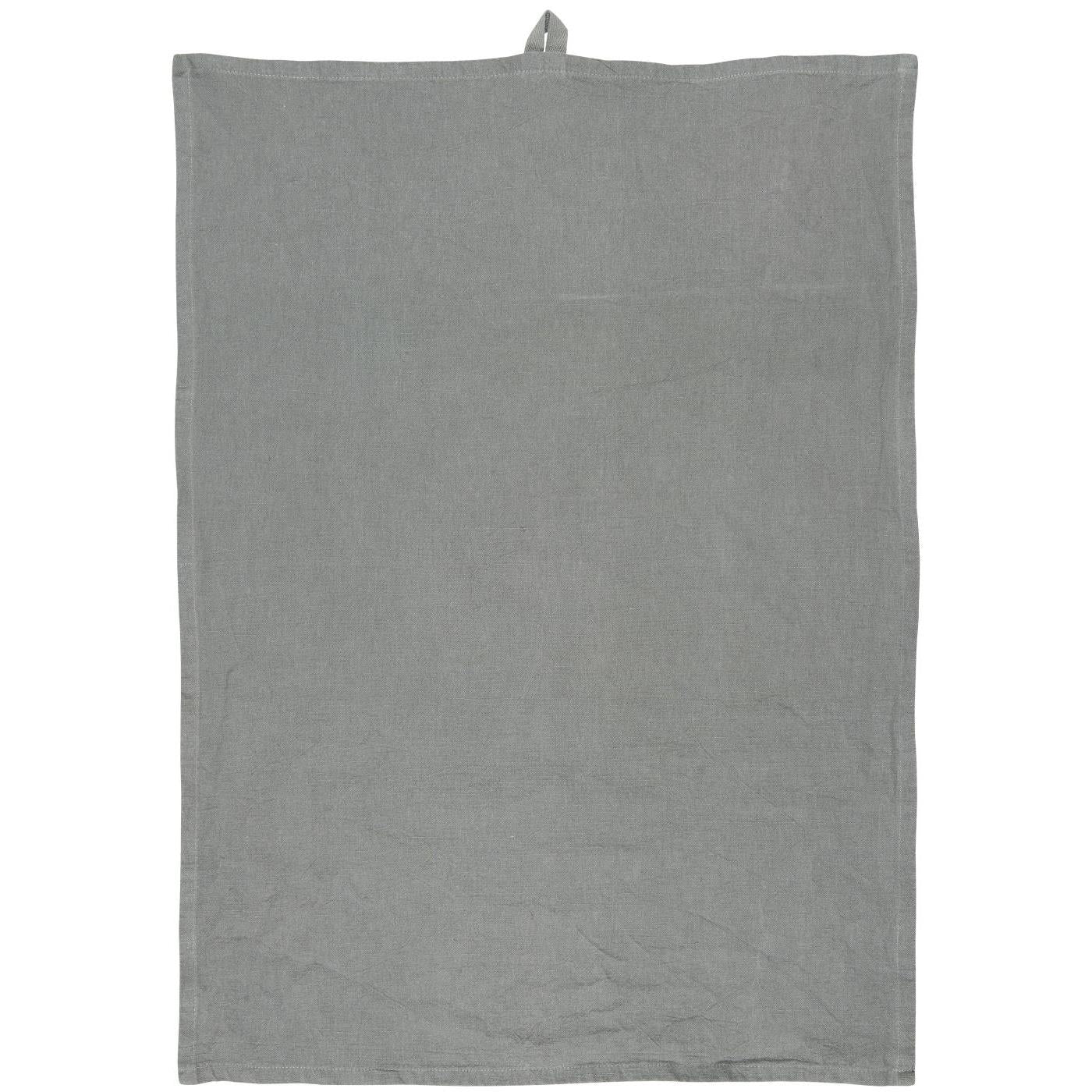 FREJA Cotton/Linen Tea Towel | Smoke