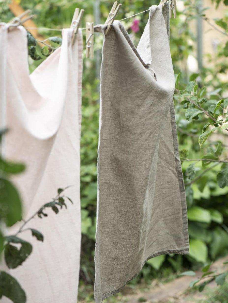 FREJA Cotton/Linen Tea Towel | Soil