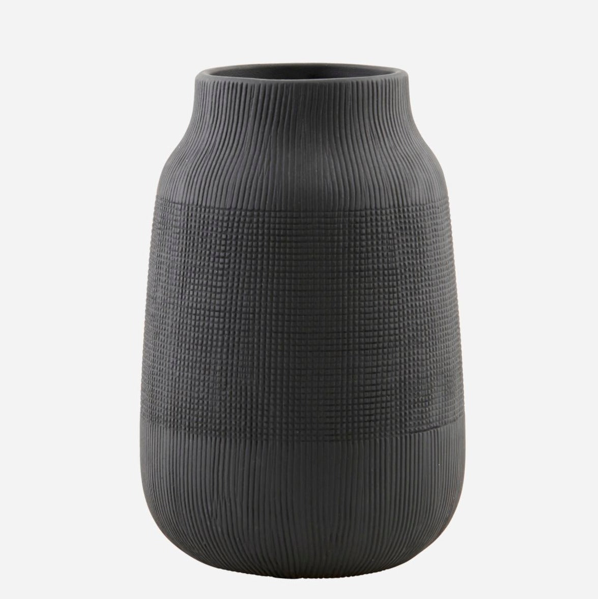 GROOVE Vase 22cm - Black
