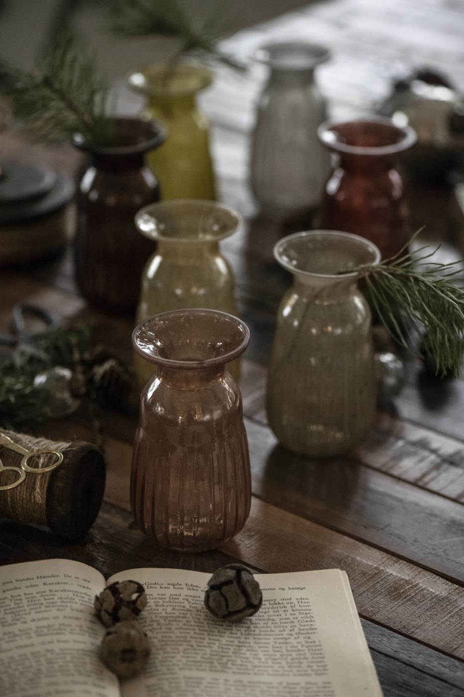 HYACINTH Bud Vase | Mocca by IB LAURSEN (ib-laursen-hyacinth-vase-pebbled-glass-mocca)