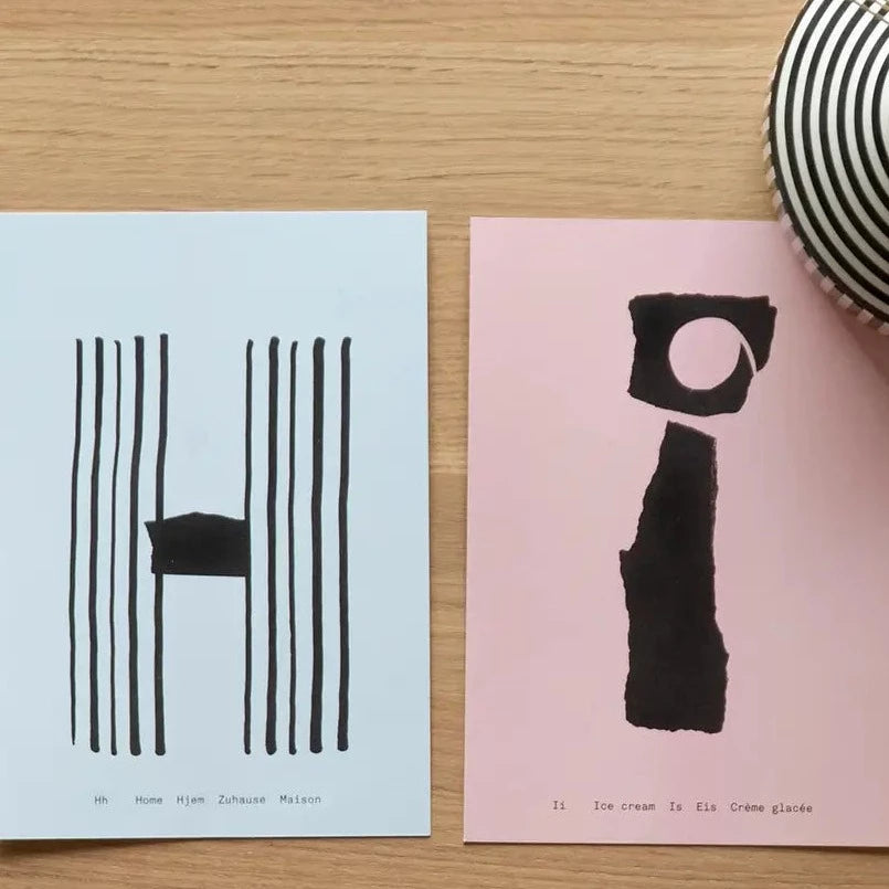 Alphabet Spaghetti by ATWTP - I Print by PAPER COLLECTIVE (paper-collective-alphabet-poster-print-i-print)