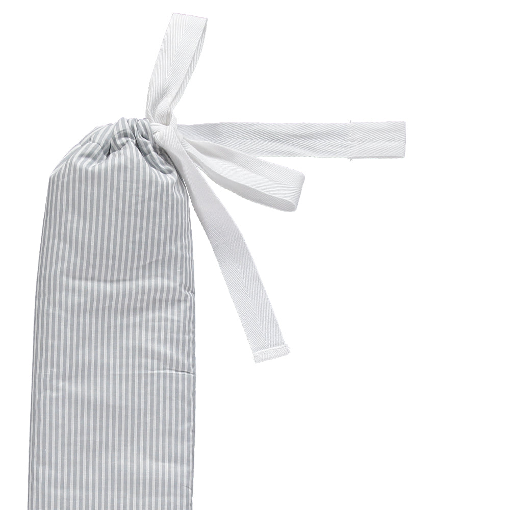 100% Pure Japanese Cotton | Mono Grey Stripe by YUYU BOTTLE (yuyu-bottle-yuyu-bottle-cotton-stripe-mono-grey)