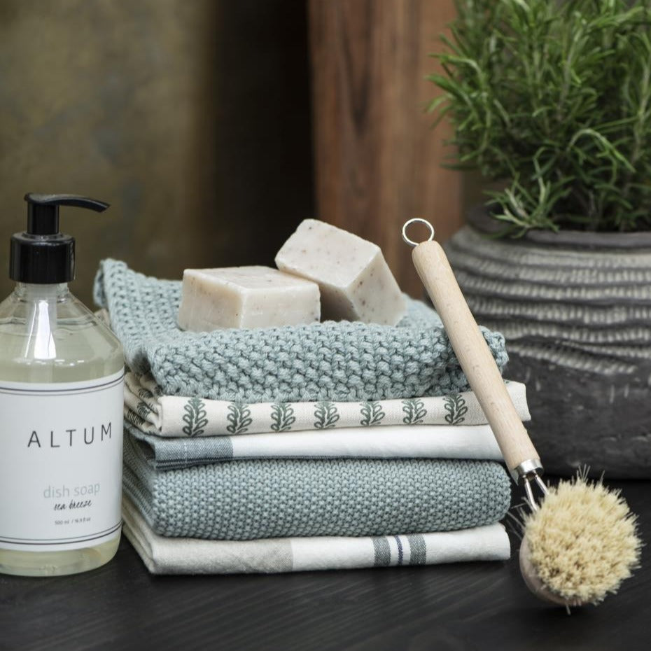 MYNTE Kitchen Towel | Dusty Green by IB LAURSEN (ib-laursen-towel-mynte-dusty-green-knitted)