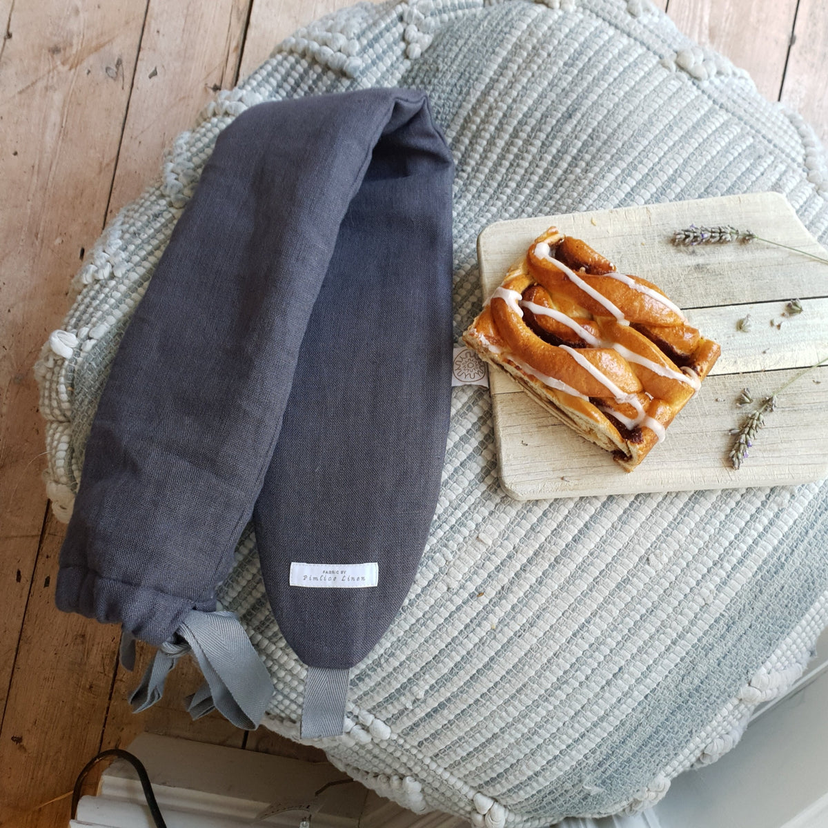 Belgian Pimlico Linen, Charcoal by YUYU BOTTLE (yuyu-bottle-yuyu-bottle-pimlico-linen-charcoal)