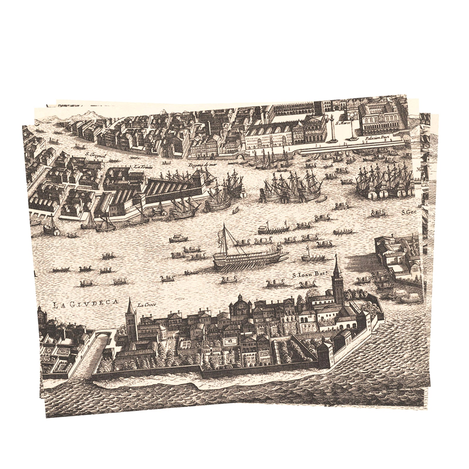 1694 Venice Cartografika Wall Map Portfolio by AUTHENTIC MODELS (1694-venice-portfolio)