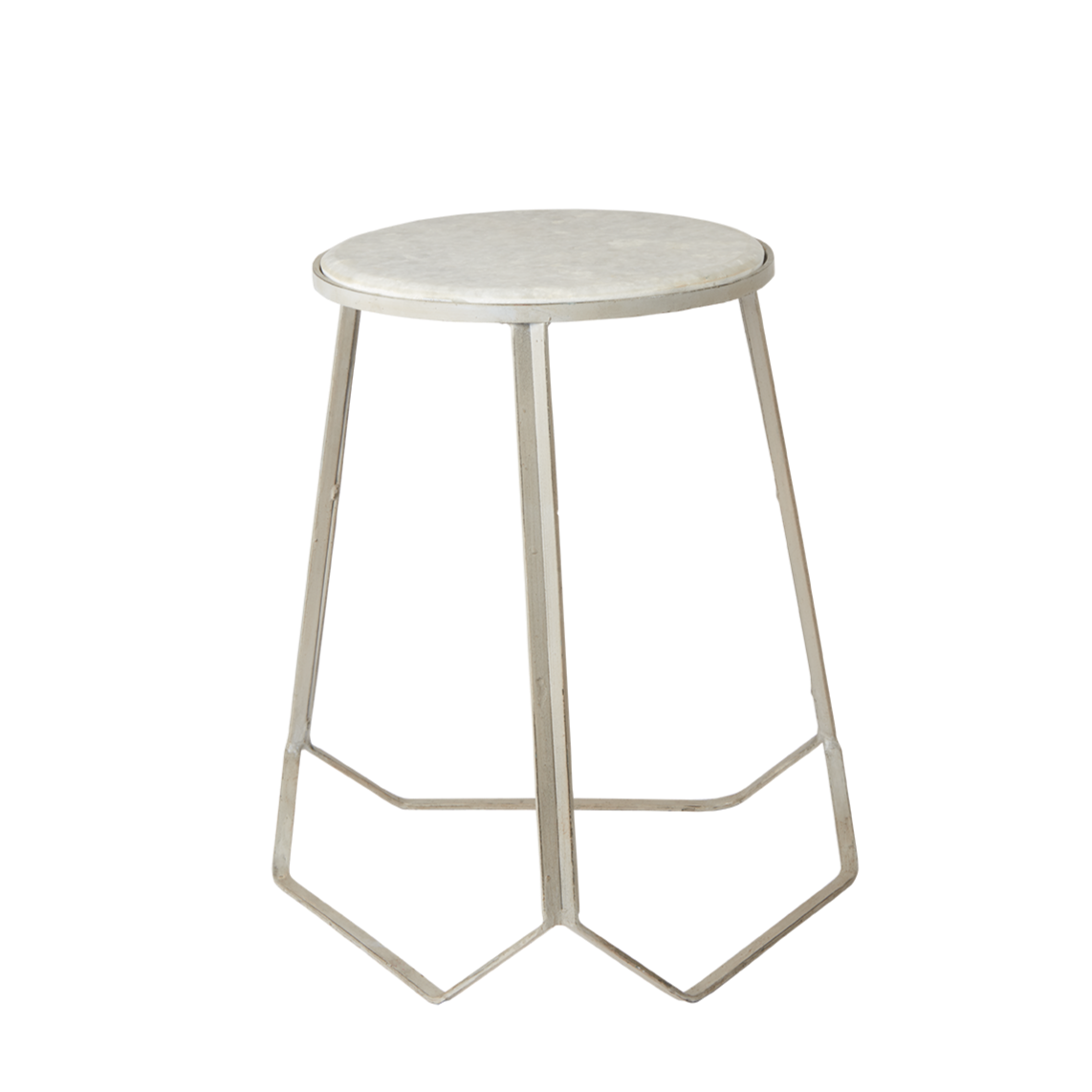 Marcello Iron and Marble Stool - Grey by IB LAURSEN (affari-of-sweden-marcello-stool-s-grey)