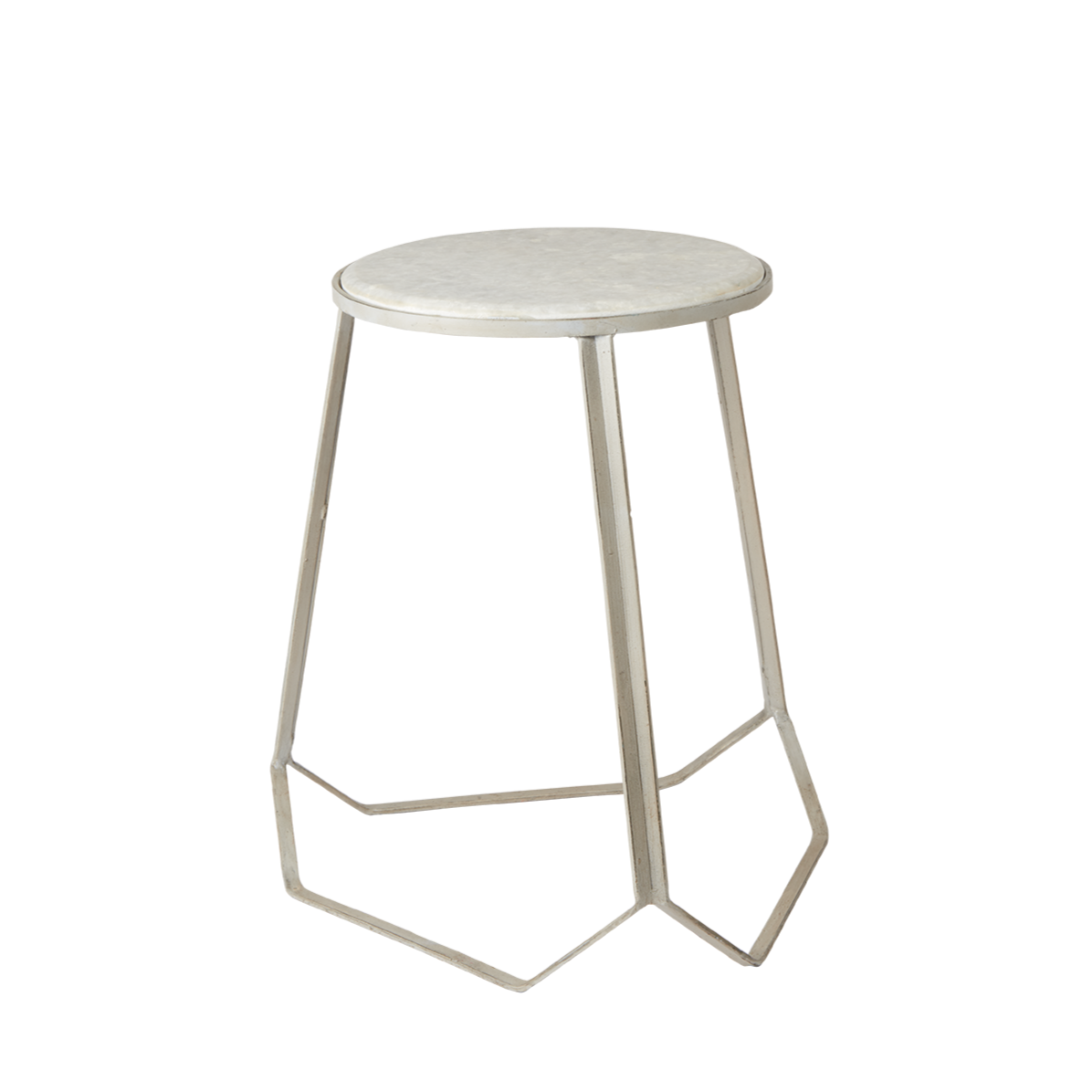 Marcello Iron and Marble Stool - Grey by IB LAURSEN (affari-of-sweden-marcello-stool-s-grey)