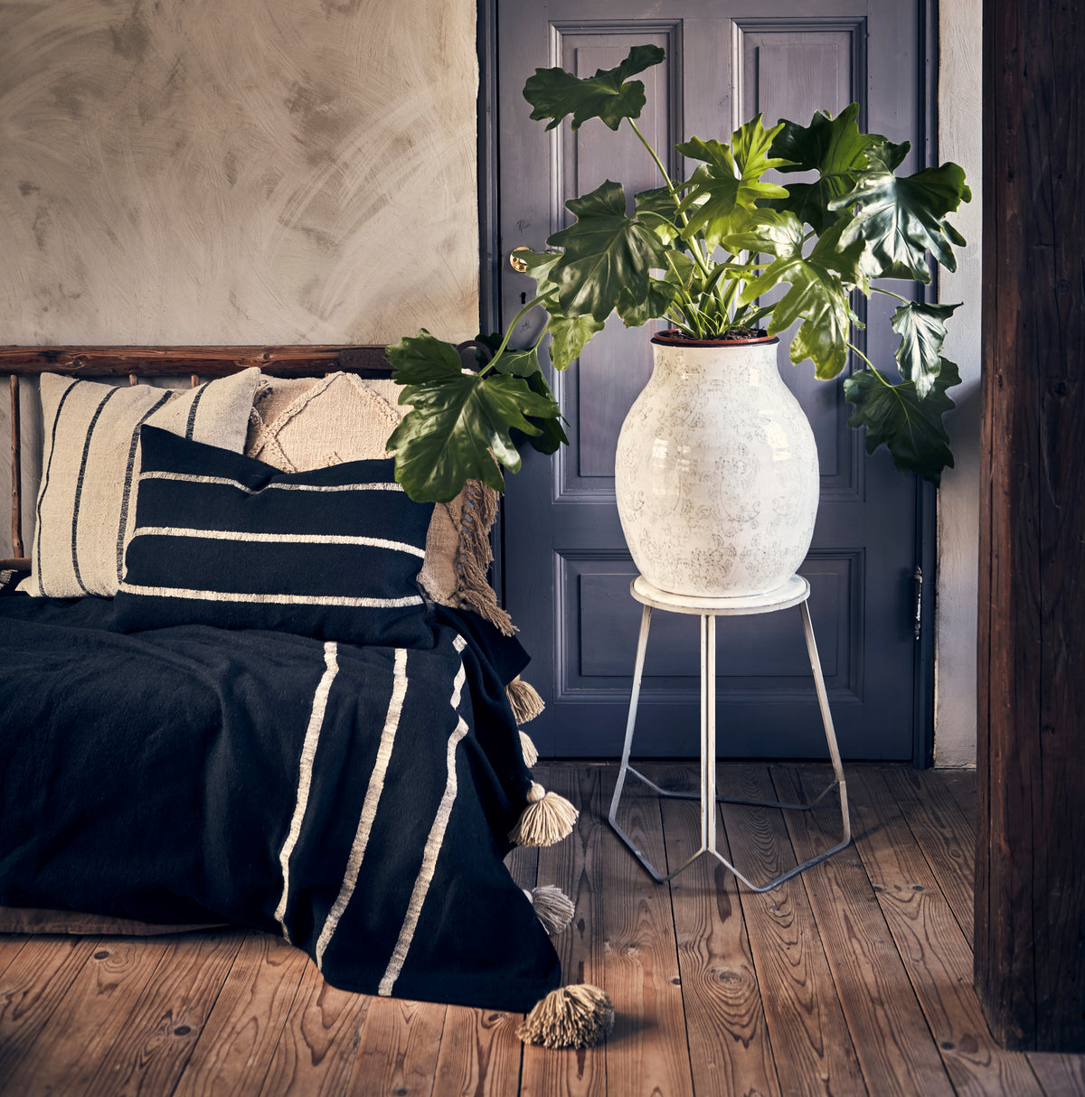 Marcello Iron and Marble Stool - Grey by IB LAURSEN (affari-of-sweden-marcello-stool-s-grey)