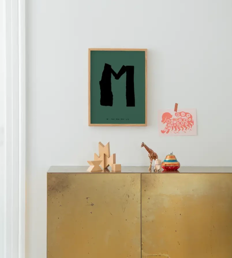 Alphabet Spaghetti by ATWTP - M Print by PAPER COLLECTIVE (paper-collective-alphabet-poster-print-m-print)