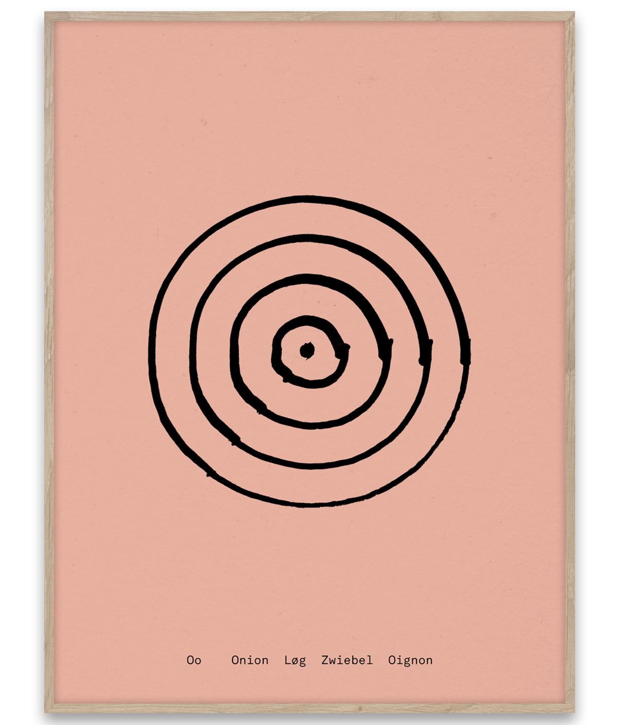 Alphabet Spaghetti by ATWTP - O Print by PAPER COLLECTIVE (paper-collective-alphabet-poster-print-o-print)