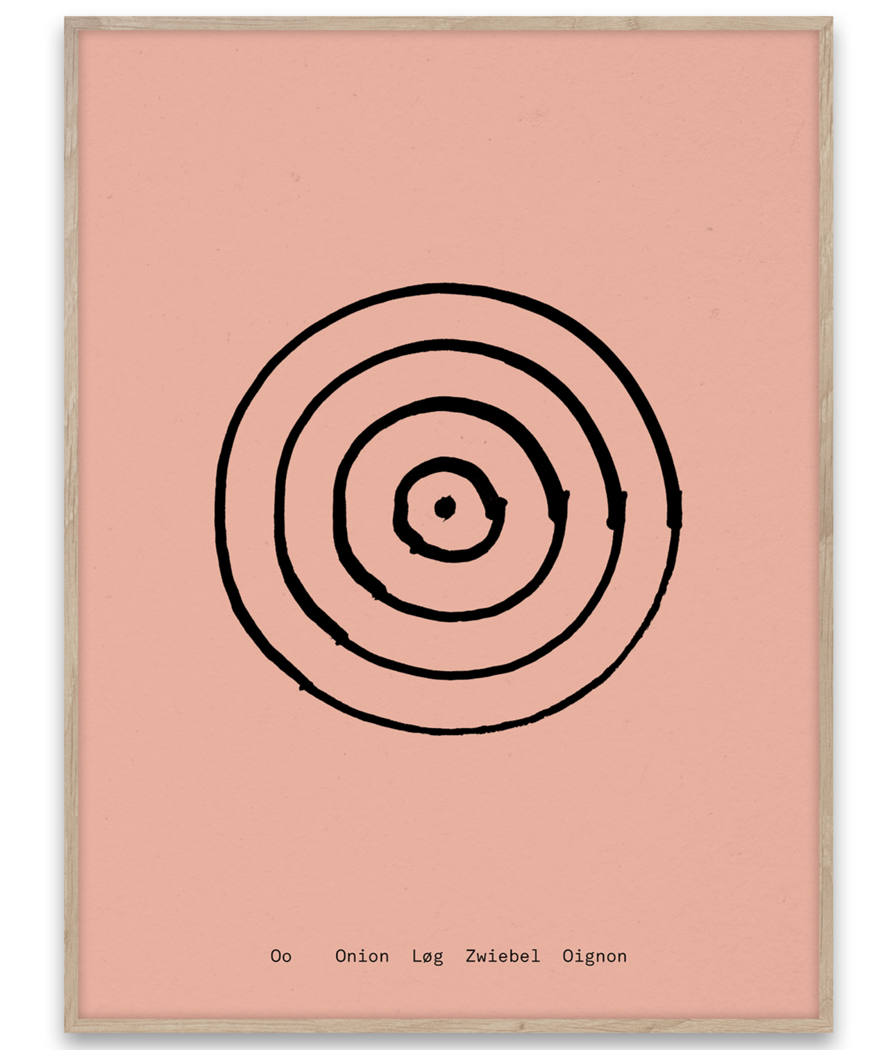 Alphabet Spaghetti by ATWTP - O Print by PAPER COLLECTIVE (paper-collective-alphabet-poster-print-o-print)