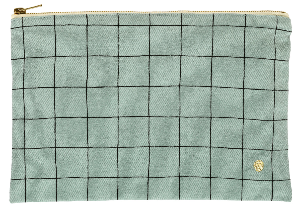 Pouch Oscar L | Celadon by La Cerise Sur Le Gateau (la-cerise-sur-la-gateau-pouch-oscar-celadon-l)