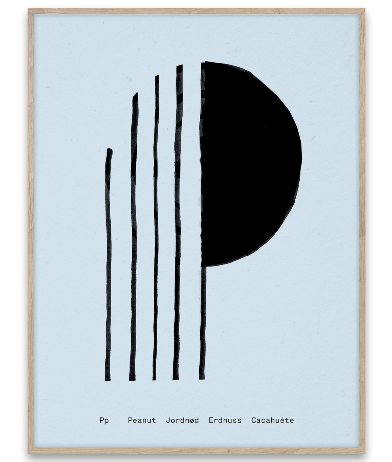 Alphabet Spaghetti by ATWTP - P Print by PAPER COLLECTIVE (paper-collective-alphabet-poster-print-p-print)