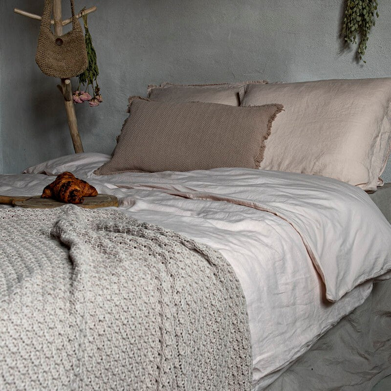 Patara Cushion Cover | Dark Powder by HOME LINEN LABELS (home-linen-labels-patara-40-60-cm-dark-powder-decorative-cushion-cover)