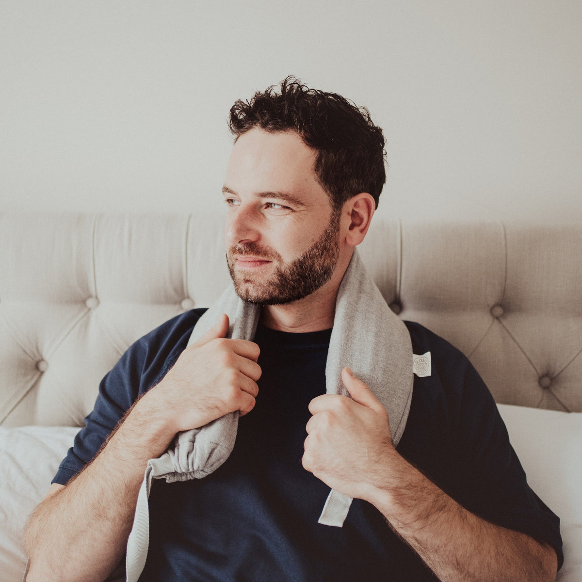 100% Pure Japanese Cotton | Light Pebble by YUYU BOTTLE (yuyu-bottle-yuyu-bottle-cotton-collection-pebble-light)