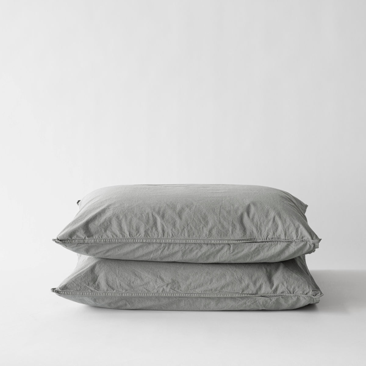 Cotton Pillowcase Set of 2 | Dove by TELL ME MORE (tell-me-more-cotton-pillowcase-set-of-2-dove)